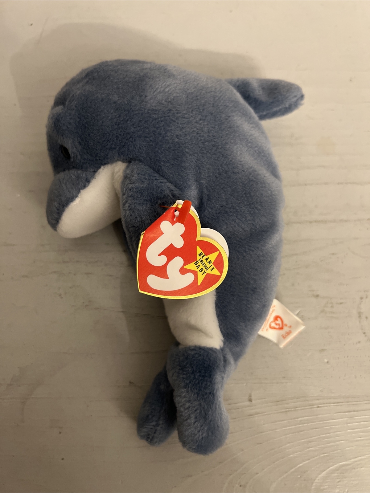 TY BEANIE BABY ECO DOLOHIN 4180 P.V.C. PELLETS DE COLECCIÓN (1996) PELUCHE (NUEVO)