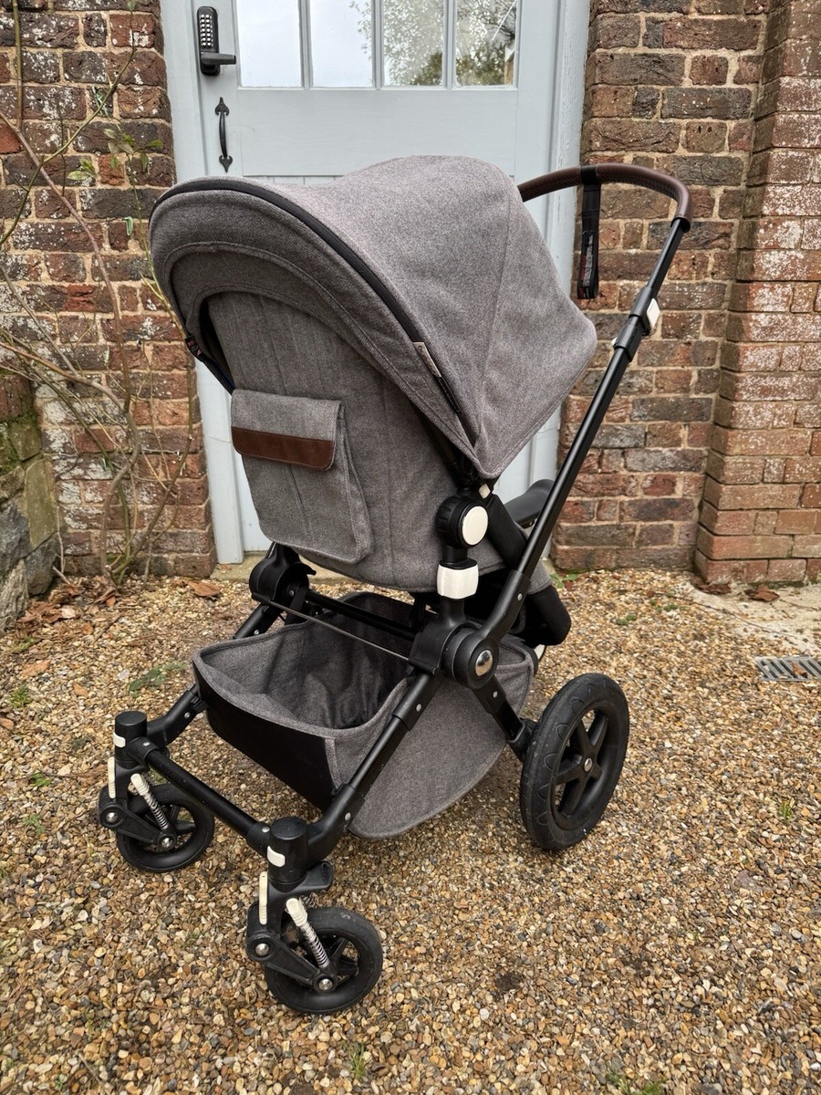 Grey Melange Bugaboo Cameleon Hood Fabric Complete Set-bugaboo