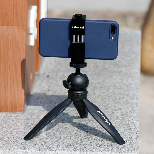 Ulanzi ST-02S Aluminum Phone Tripod Mount w Cold Shoe Mount, Support Vertical - Picture 9 of 12