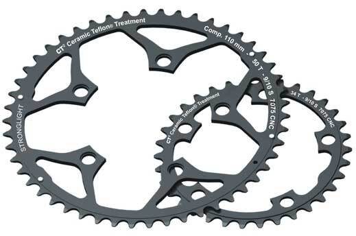 Stronglight Anello Catena 110 Pezzi a 5 Bracci 42 denti Nero (Schwarz - Schwarz)