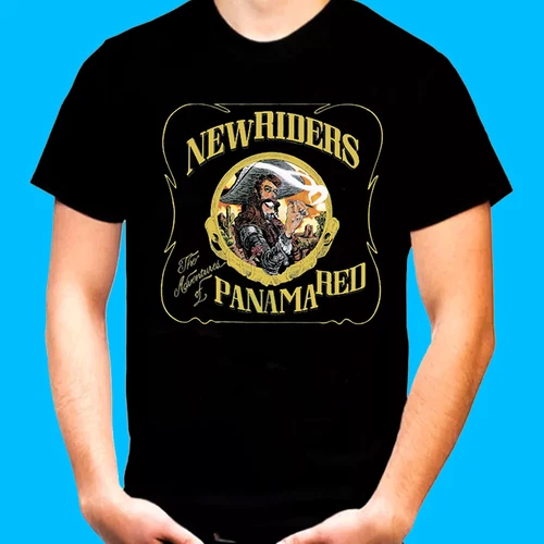 Nouveau T-shirt country américain Riders of the Purple Sage Panama rouge taille S-5XL - Photo 1 sur 3