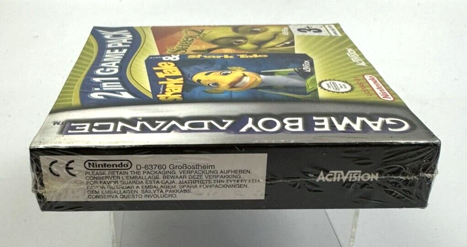 GBA 2 In 1 Game Pack - Shark Tale + Shrek 2, Brand New Factory Sealed - Image 4 of 4