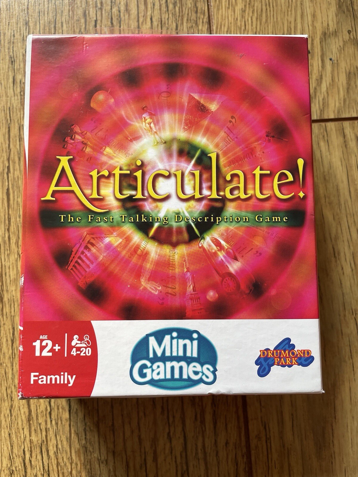 Drumond Park Articulate Mini Travel Board Game opened box NEW