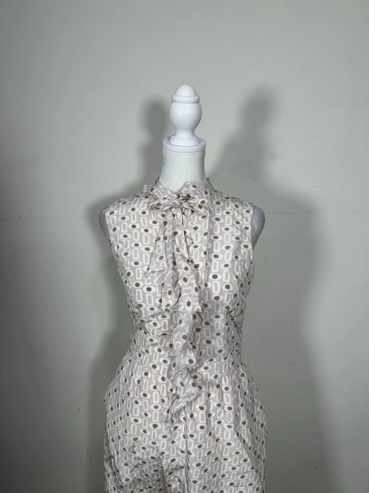 Vestido para mujer Tocca color rosa sin mangas talla 2 100 % seda Foto 2 de 4