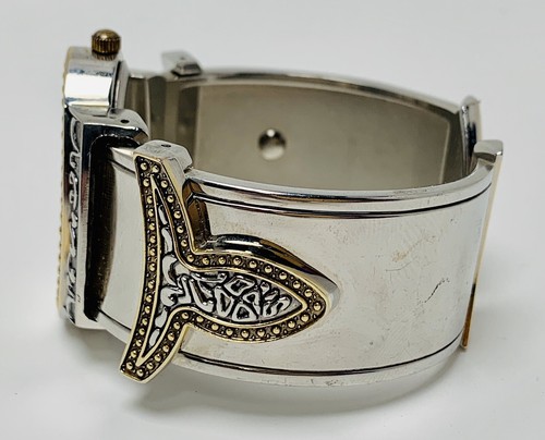 GENEVA Quartz #2976 Stainless Ladies Watch/ One size fits all. Spring Bracelet - Picture 7 of 8