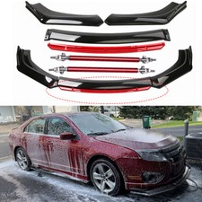 For Ford Fusion 2006-2014 Front Bumper Lip Splitter Spoiler Body Kitstrut Rods