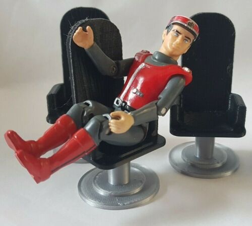 Für Captain Scarlet 3,75 inch Figuren. 10x Konferenzstühle. 3D gedruckt. - Bild 5 von 5