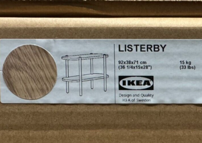 Brand New IKEA LISTERBY Console Table Oak Veneer 36¼x15 