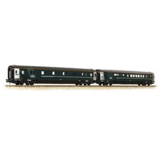 Graham Farish 374-997B N Gauge GWR Green FirstGroup Mk3 Night Riviera 2-Coach Pa