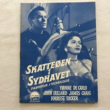 Hurricane Smith Yvonne De Carlo John Ireland J. Craig 1952 Danish Movie Program