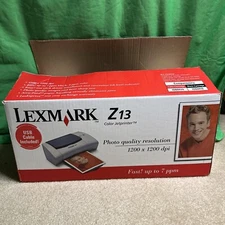 Lexmark Z13 Brand New Open Box Inkjet Digital Photo Printer Color Jetprinter