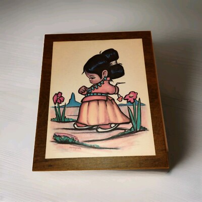 Gerda Christoffersen Vintage Art Native American Girl Oodie Character