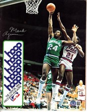 MARK AGUIRRE signed Autographed 1986 Hoop MagazinE Beckett #BB19910