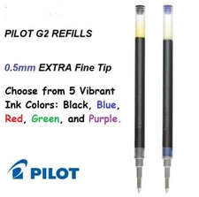 Pilot G2-05 Gel Ink Rolling Ball Pen Refills, 0.5mm Extra Fine Point, 3 Packs