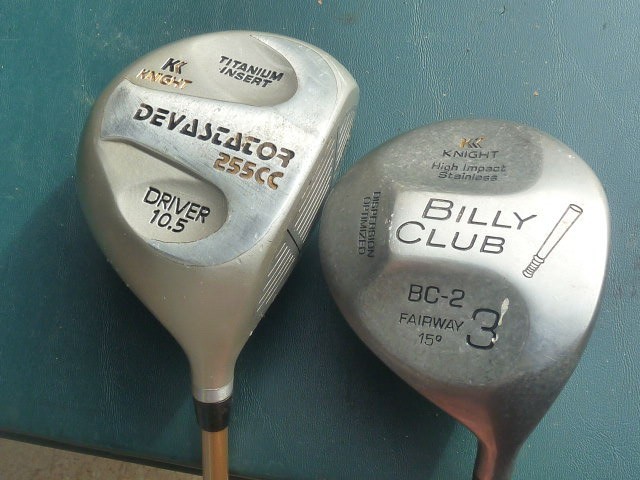 Kight Devastator 10.5* Driver and Billy Club 15* 3-Wood RH Graphite RH