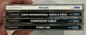 Dreamcast Games Lot - Track & Field, Championship Surfer, NHL 2K - Working, CIB