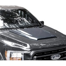 For Ford F-150 2021-2025 Air Design Fo31a01 Satin Black Hood Scoop