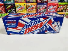 *Rare* Mountain Dew Dew-S-A Full Sealed Case (12) 12oz Cans - Dew S A