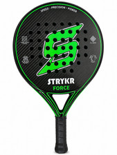 Padel Racket STRYKR FORCE Carbon Fibre Carry Case Green Padel Rackets *NEW*