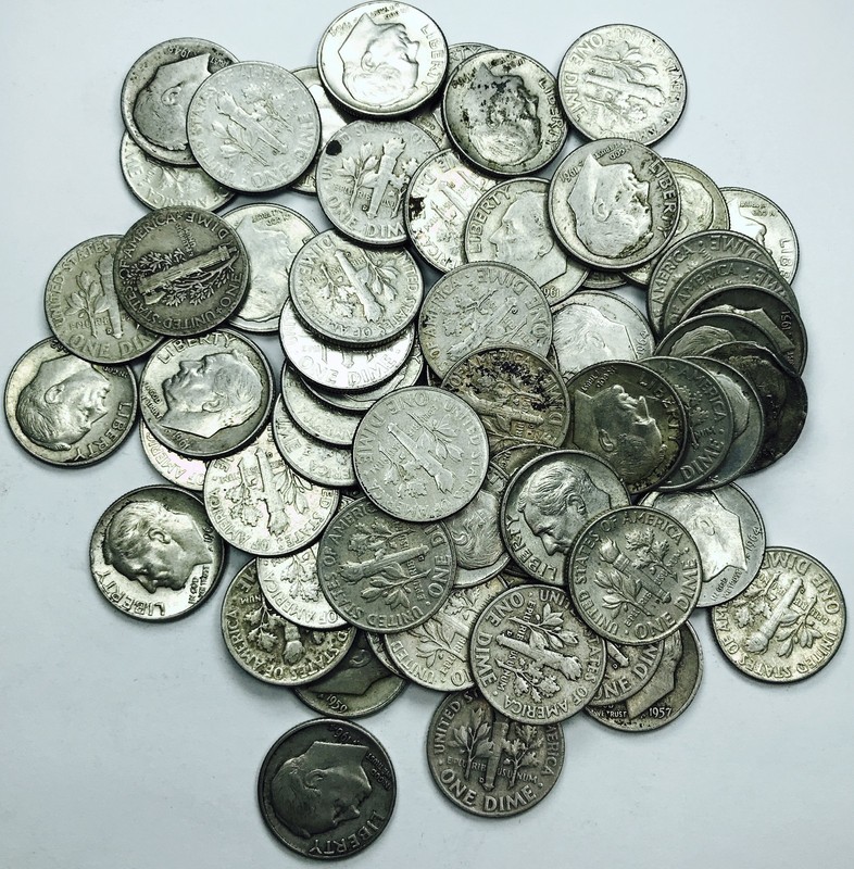 *LOT OF WASHINGTON QUARTERS* *61 TOTAL COINS* NR #P3227