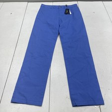 Polo Ralph Lauren Pants Boys 20 Blue Chino Twill Straight Leg Flat Front NWT