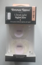 Tommee Tippee UltraLight NightGlow Silicone Pacifier Glow in Dark 0-6m