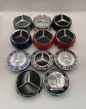Mercedes Nabendeckel 75mm Felgendeckel Stern AMG Schwarz Silber Rot Blau, Etc. Mercedes Nabendeckel 75mm Felgendeckel Stern AMG Schwarz Silber Rot Blau, Etc.