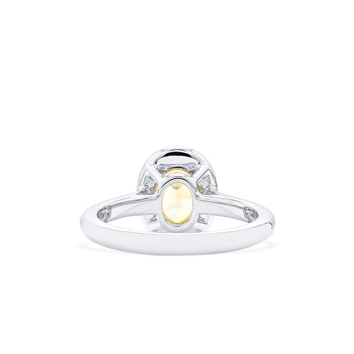Natural Fancy Yellow Diamond Ring 1.71 Ct Oval Cut VVS2 GIA Certified 18K Gold - Bild 4 von 9