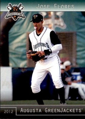 2012 Augusta GreenJackets Grandstand #16 Jose Flores Aragua Venezuela VZ Card