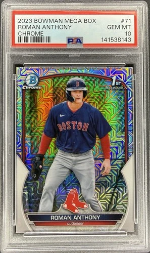 2023 Bowman Chrome Mega Roman Anthony 1st Mojo Refractor #BCP-71 PSA 10 Rookie