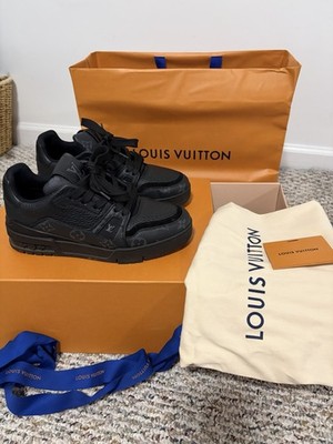 Louis Vuitton Trainer #54 Black Monogram Low-Top Leather Sneakers DD0274