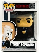 Funko Pop The Sopranos #1522 Tony Soprano In Pop Protector -New Damaged Open Box