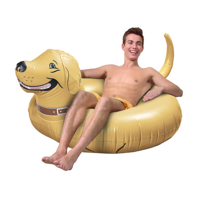 Gofloats Buddy The Dog Party Tube Inflatable Raft Float In Style For Adults And