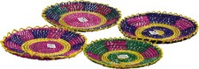 4x Roti Basket 28cm Naan Bread Serving Basket Indian Roti Chaba 11"