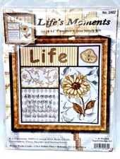 Design Works Crafts 2482 Counted Cross Stitch Kit Life's Moments 12 x 12" NEW