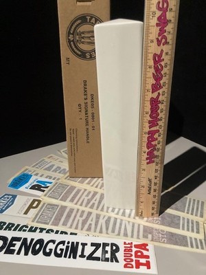   Drakes Signature Tall Beer Tap Handle For Bar Kegerator W/ Extra Stickers