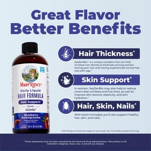 MARYRUTH'S Daily Liquid Hair Formula | With 500 mg 16 Fl Oz (Pack of 1)  - Picture 4 of 9