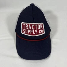 Tractor Supply Company Hat Co Trucker Snapback Cap Farm Red White Patch
