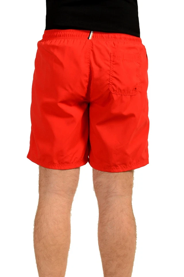 Pantalones Cortos de Natación Hugo Boss Para Hombre "Orca" Rojo Verdadero Estampado de Logo EE. UU. M IT 50 Foto 3 de 4