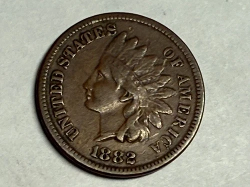 1882 INDIAN HEAD U.S. Cent. Fine-VF #q1