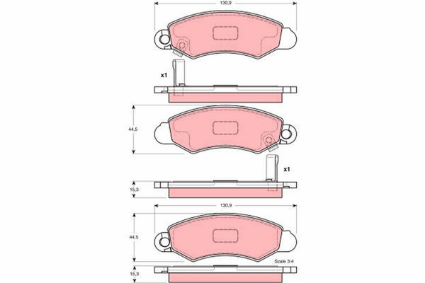 Bremsbelagsatz Scheibenbremse Vorderachse FüR Subaru Suzuki Justy Ii Swift-image