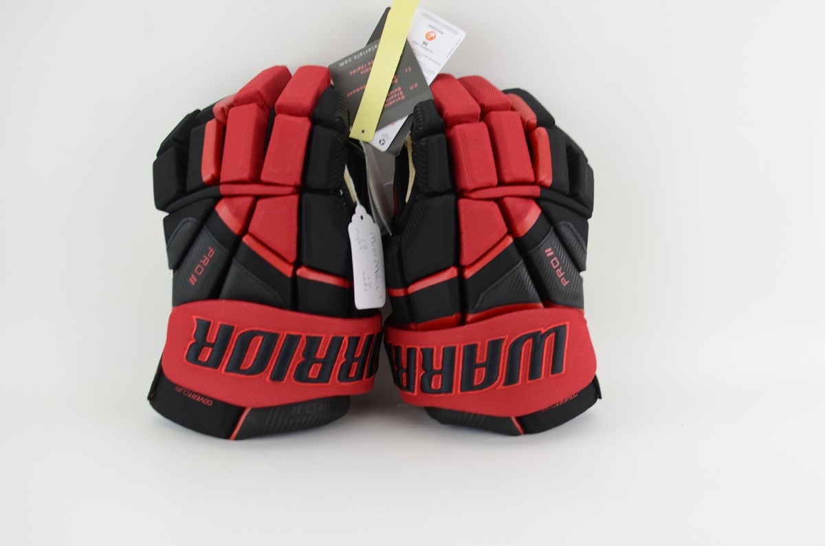 Warrior Pro II Gloves Senior Size 13/14 Black/Red ( 0807-1133