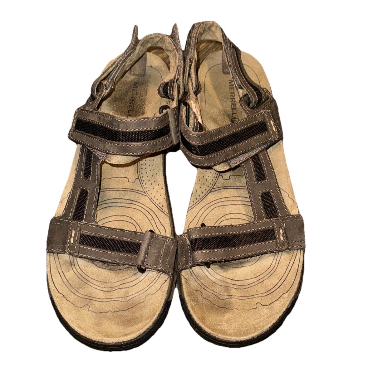 Merrell Travelers sandali da trekking inclinabili anello con gancio uomo taglia 12 marrone 1478860