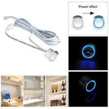 Mini DC 12V Touch Dimmable LED Lamp Strip Closet Sensor Switch With Blue Light