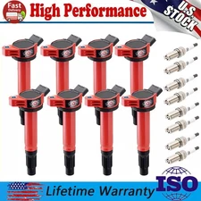 UF487 Ignition Coil and Spark Plug 1483 For Toyota Tundra V8 4.6L 4.7L 5.7L 2010