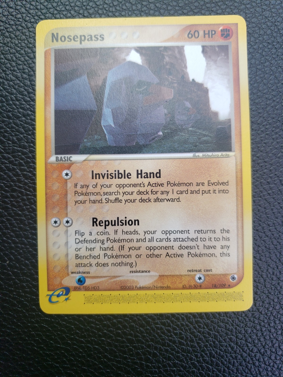 Nosepass - 18/109 - Rare NM-Mint Pokemon EX - Ruby & Sapphire