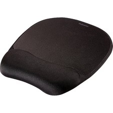 Fellowes 9176501 Mousepad W/Wrist Support, Black