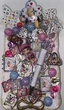 42 White Monogram Luxury Focal Beads For Beadable Pens Keychains