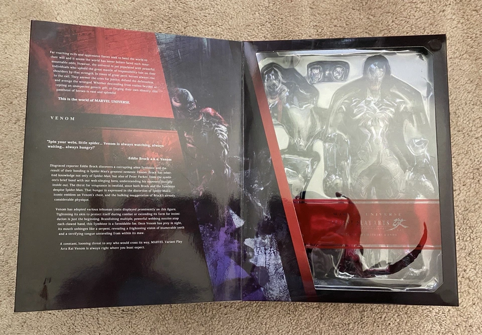 Square-Enix Marvel Universe Venom Variant Play Arts Kai Action Figure - Image 2 of 4