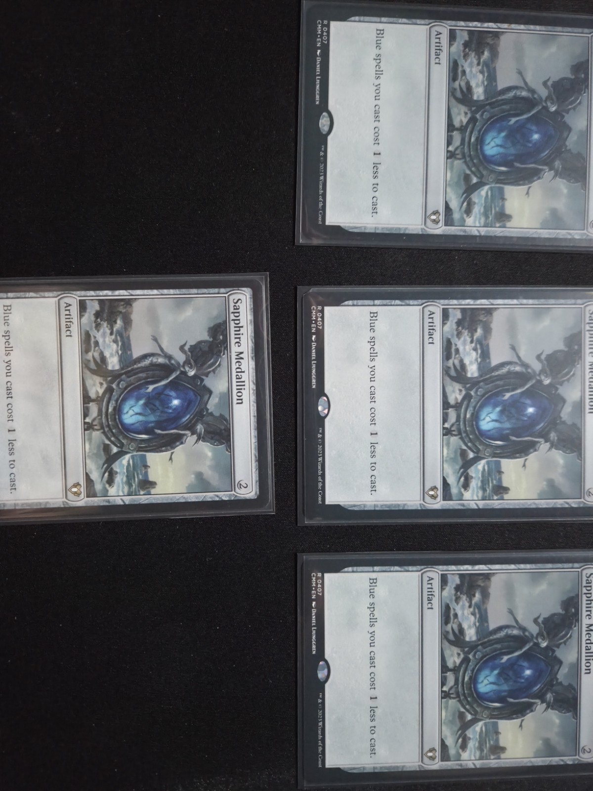 MTG Sapphire Medallion Commander Masters 0407 Regular Rare LP/NM